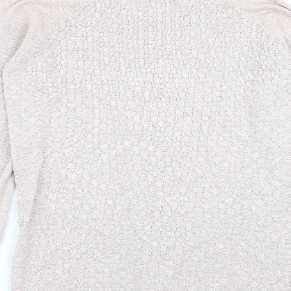 NEXT Womens Pink Geometric Pullover Jumper Size 10
