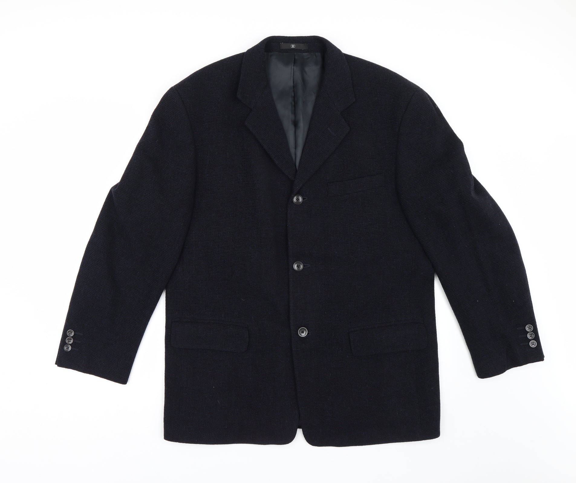 CIRO CITTERIO Swing Top Padded Leather Blouson, Men's Size M Polyester (insulation) black type Vintage Second Hand