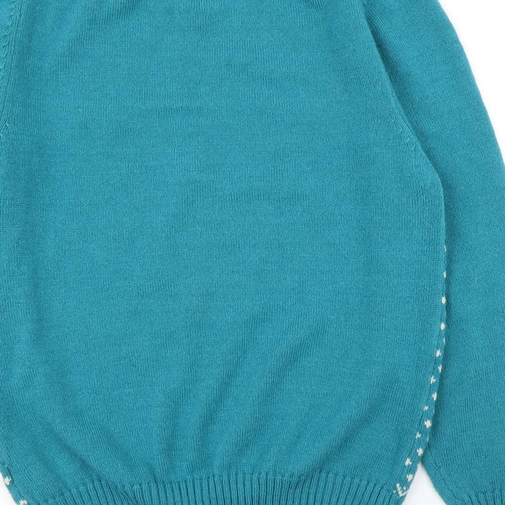 Topshop Womens Blue Pullover Jumper Size L