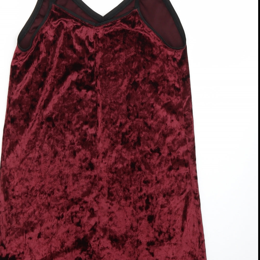 Topshop Womens Red Mini Size 4