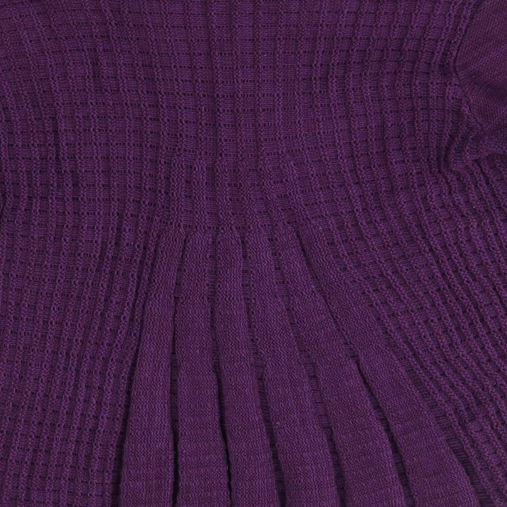 alexara Womens Purple Pullover Jumper Size M