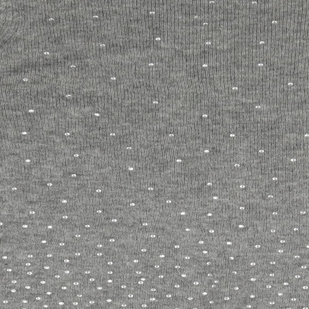 Mango Womens Grey Pullover Jumper Size 8