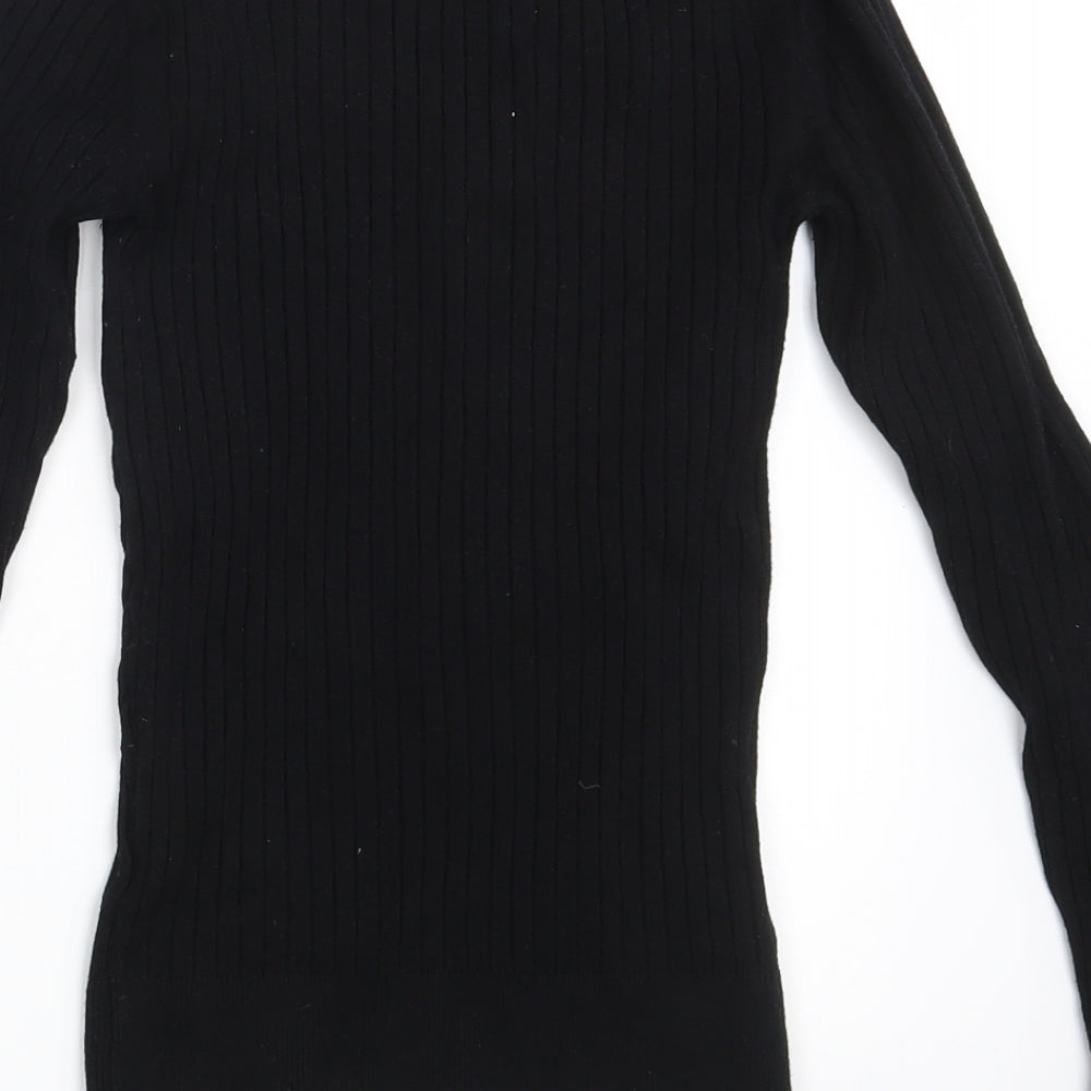 New Look Womens Black Pullover Jumper Size 6