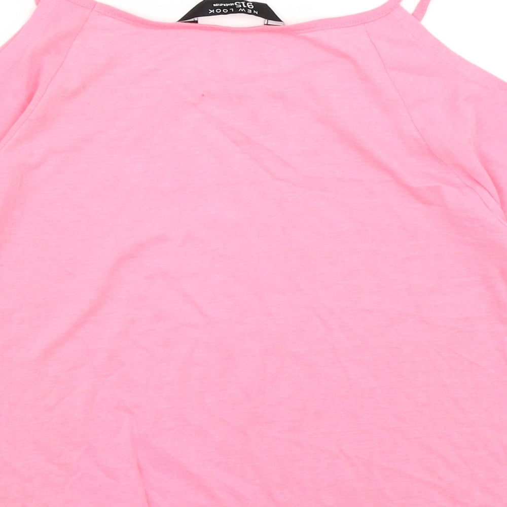 915 Generation Girls Pink Basic T-Shirt Size 10-11 Years - Cold shoulder