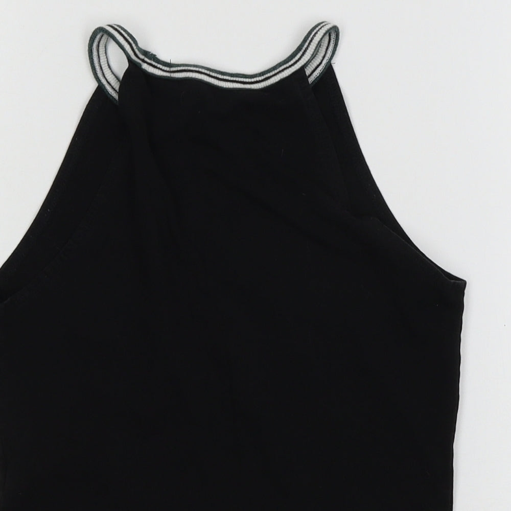 New Look Girls Black Jersey Basic Tank Size 10-11 Years