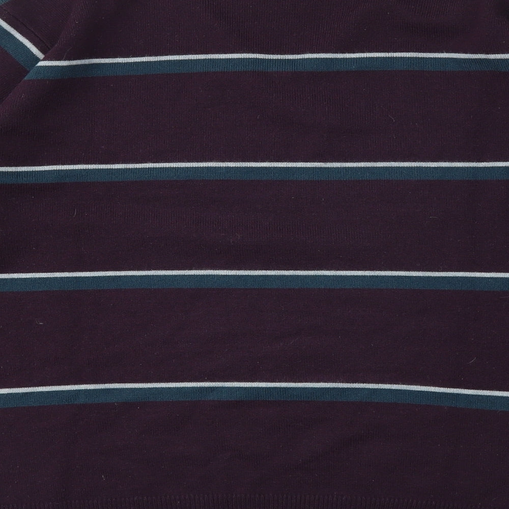 Cedar Wood State Mens Multicoloured Striped Pullover Sweatshirt Size L