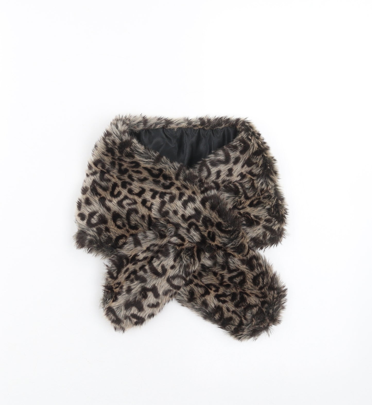 Tommy & Kate Womens Brown Animal Print Scarf
