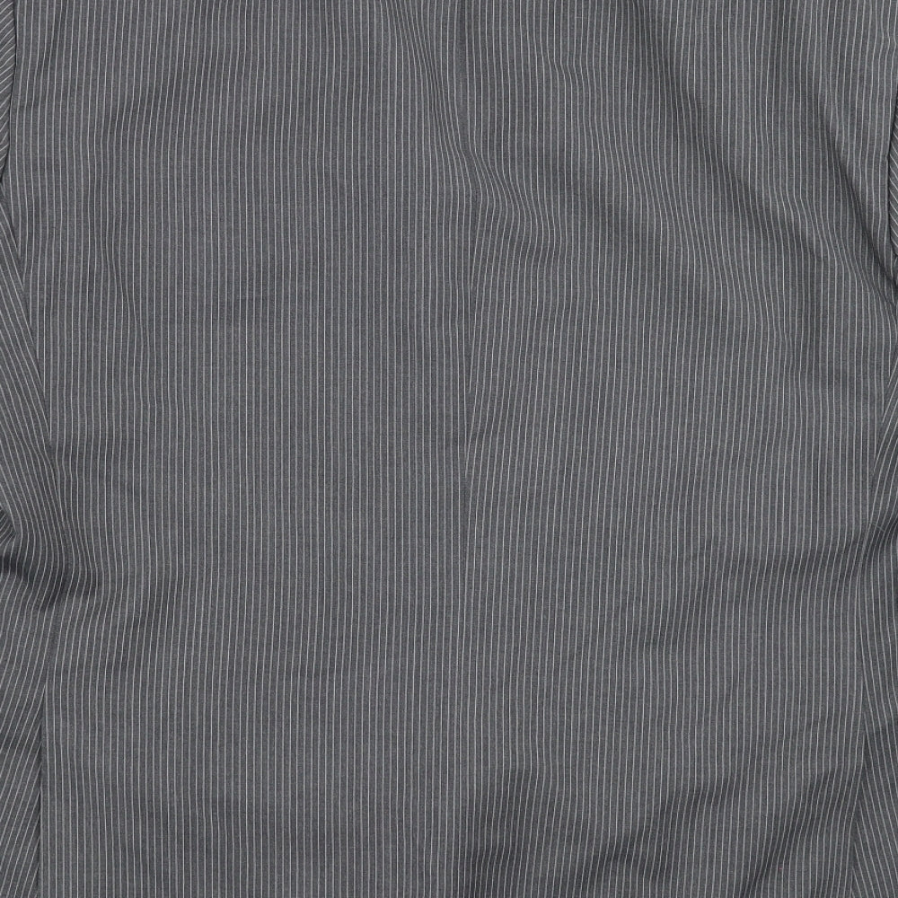 Burton Mens Grey Striped Jacket Suit Jacket Size 48