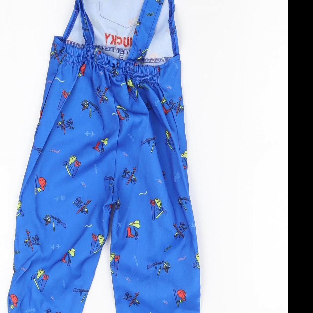 Smiffys Boys Blue Trousers Size 3-4 Years - Chucky Dungarees Fancy Dress
