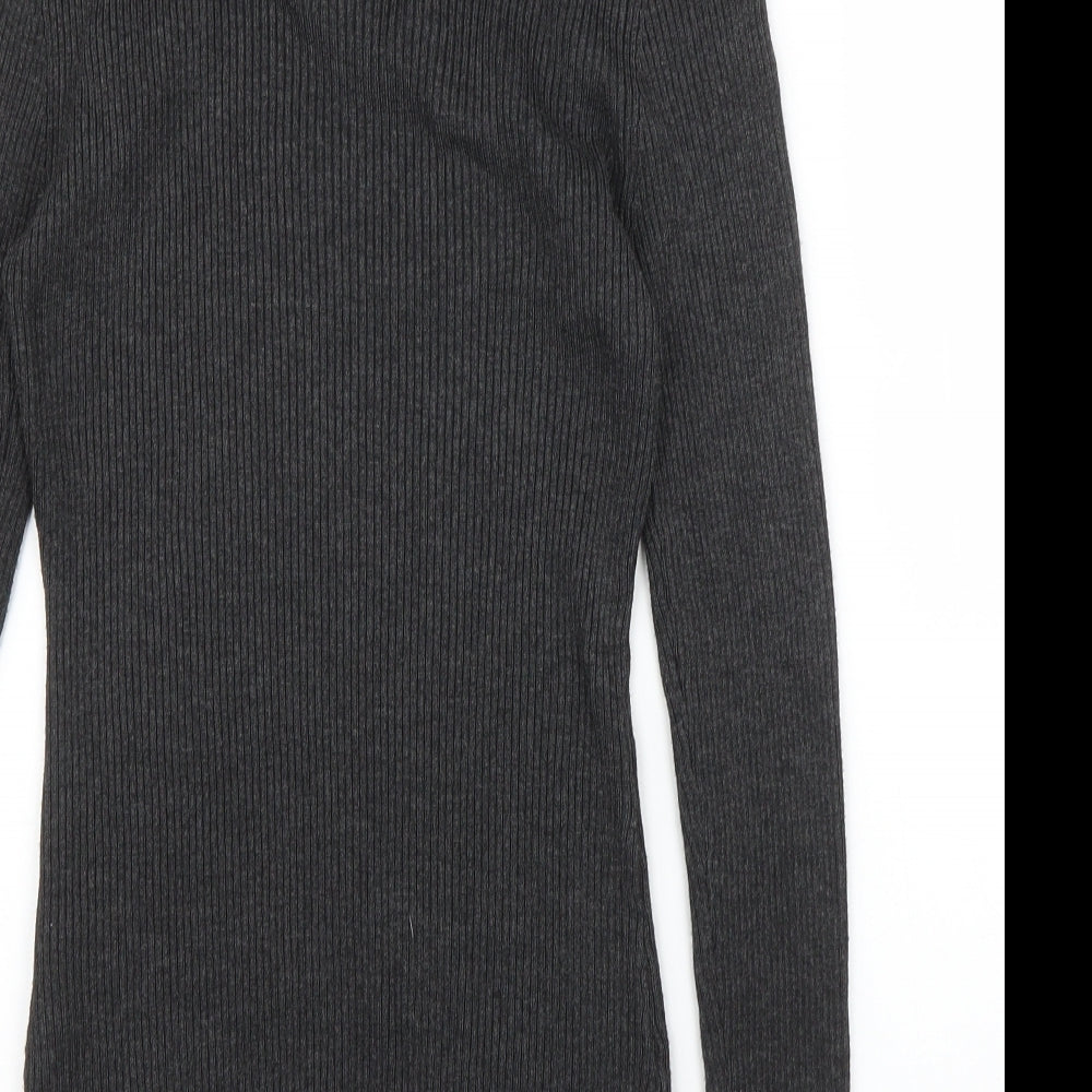 Only Womens Grey Basic Blouse Size S