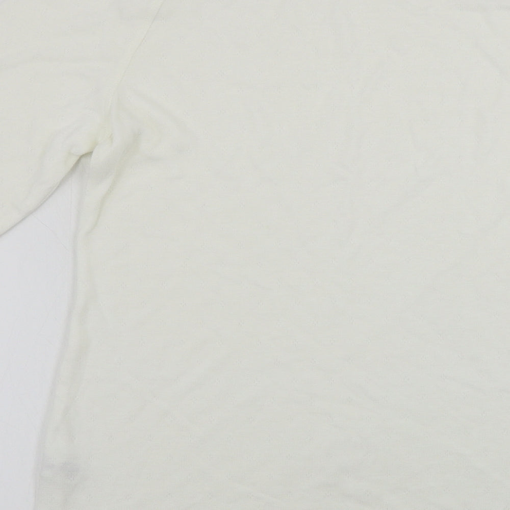 Marks and Spencer Womens Ivory Pullover Jumper Size 14