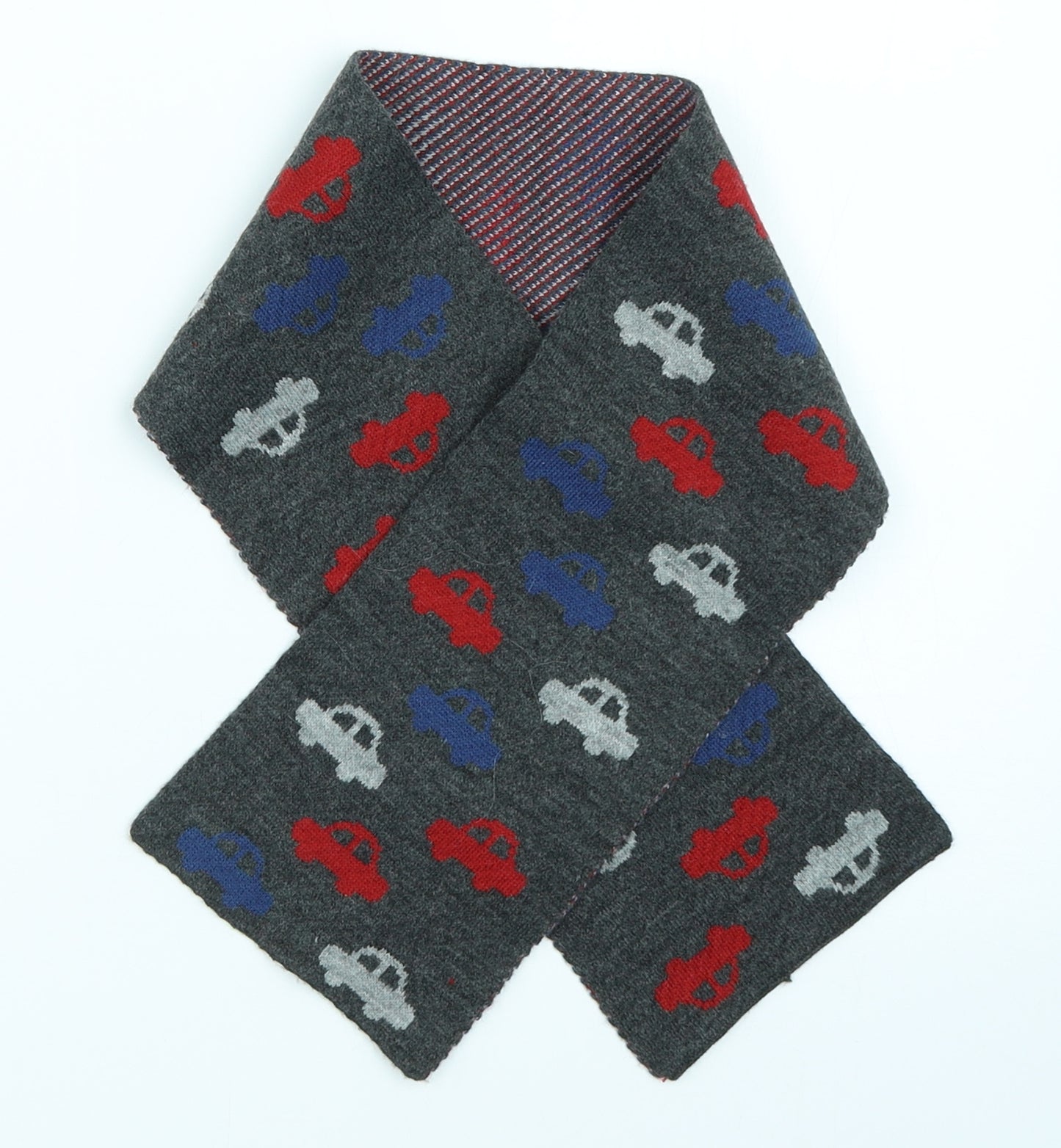 Marks and Spencer Boys Grey Geometric Scarf One Size