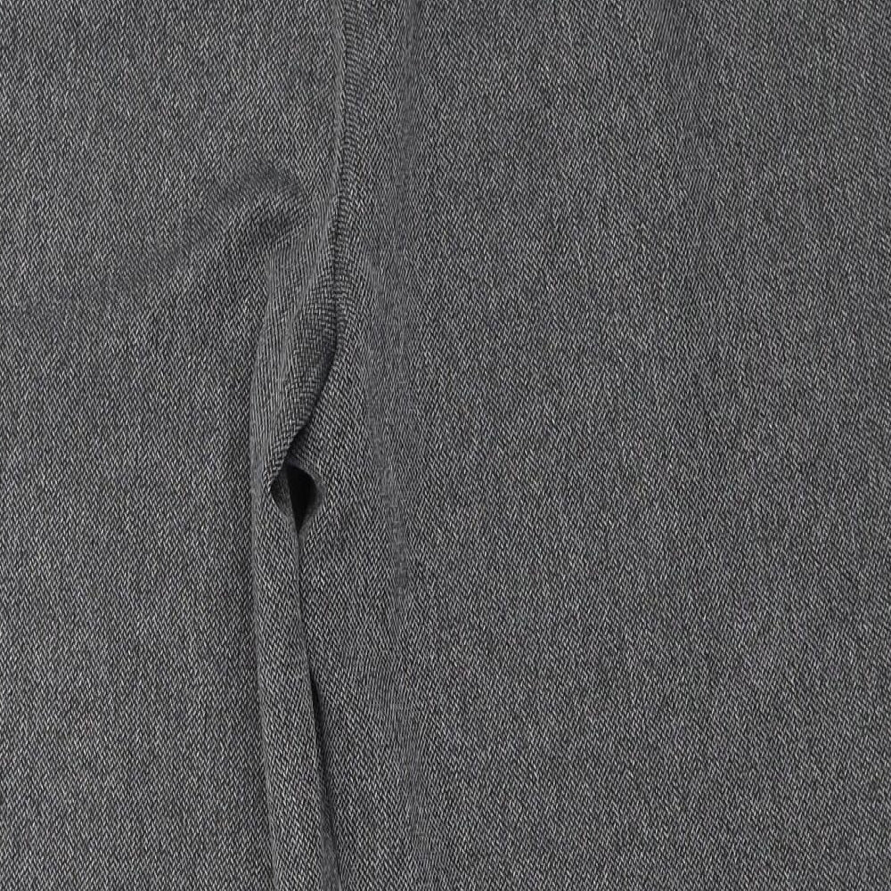 Marks and Spencer Womens Grey Trousers Size 16 L25 in