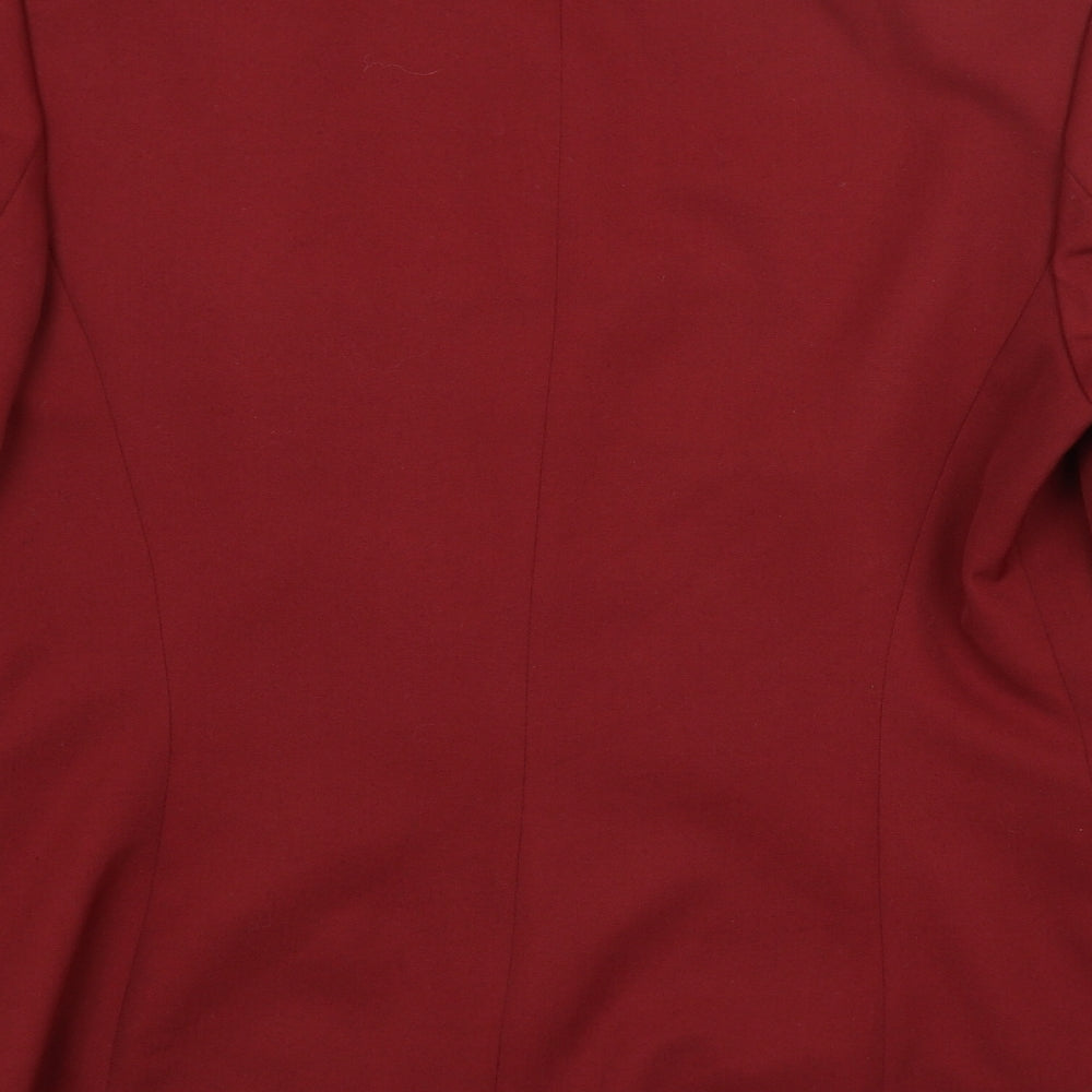 Preworn Womens Red Jacket Blazer