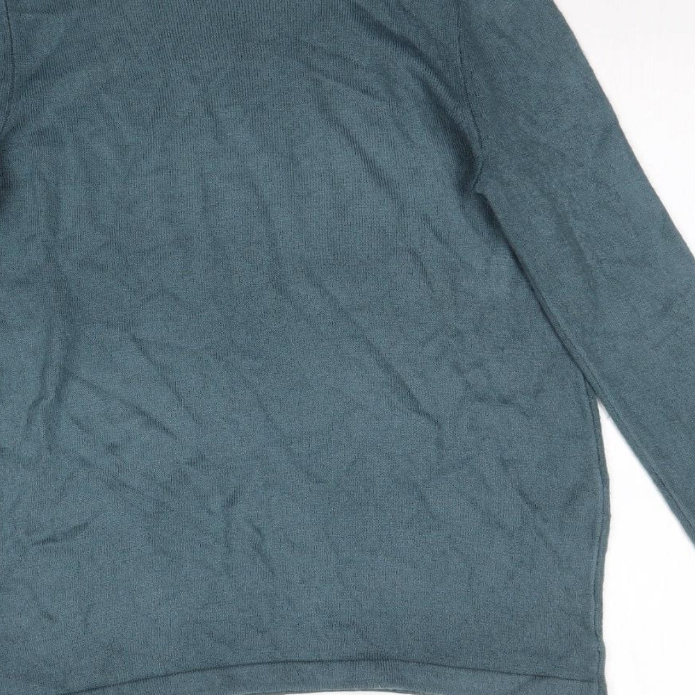 Marks and Spencer Womens Blue Knit Basic T-Shirt Size 8