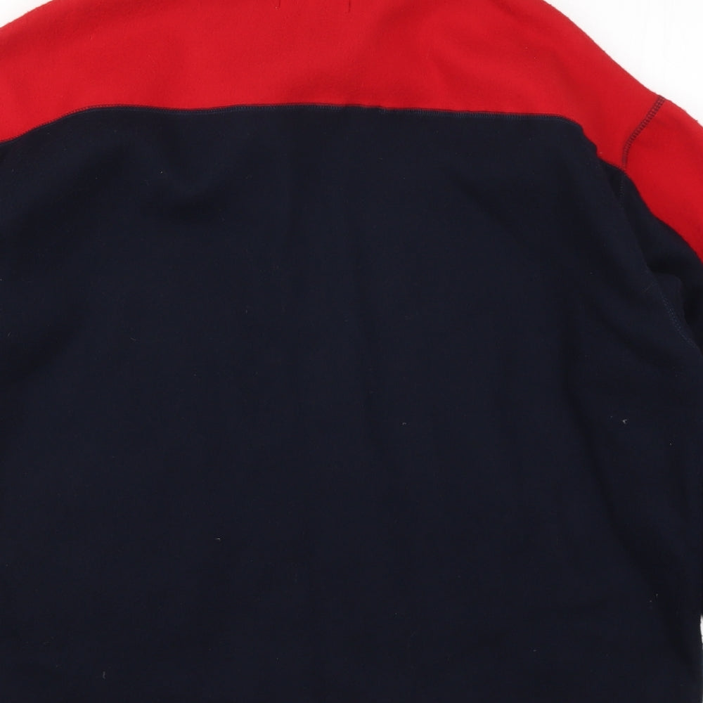 Alabi Mens Red Fleece Jacket Size L - Blue