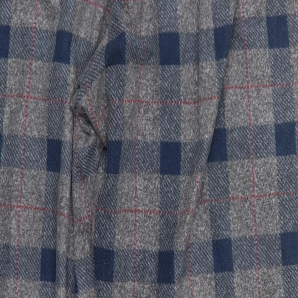 F&F Mens Blue Check Trousers Size XL L29 in