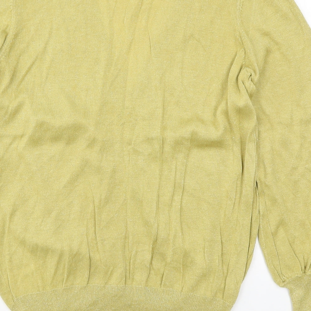 NEXT Womens Yellow Knit Pullover Jumper Size 16