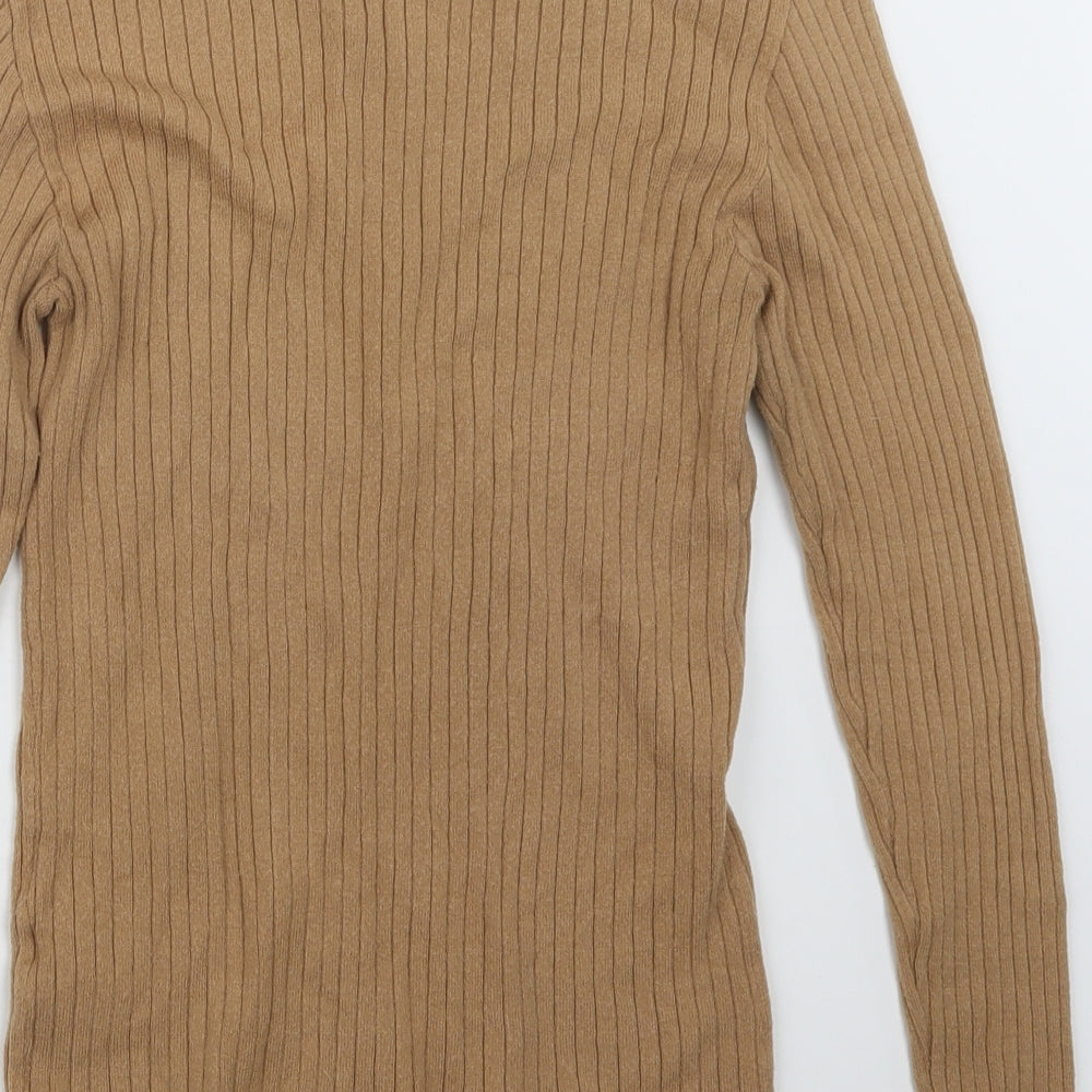 Primark Womens Beige Knit Pullover Jumper Size 14