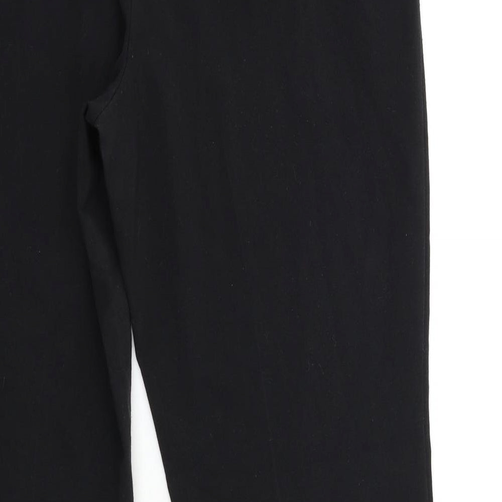 M&Co Womens Black Trousers Size 12 L29 in