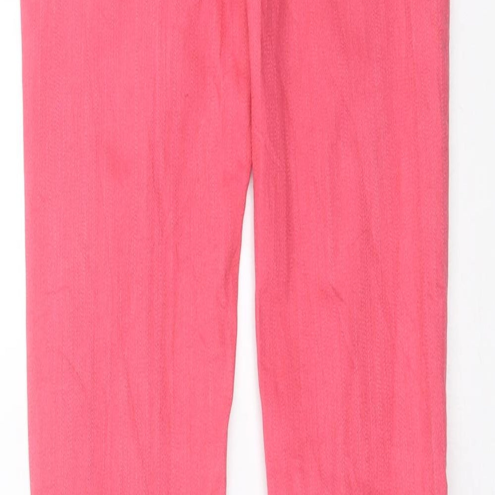 Vertbaudet Girls Pink Denim Skinny Jeans Size 12 Years