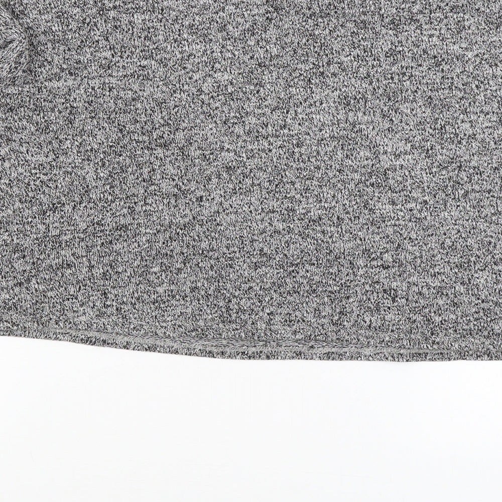 Atmosphere Womens Grey Cropped T-Shirt Size 14