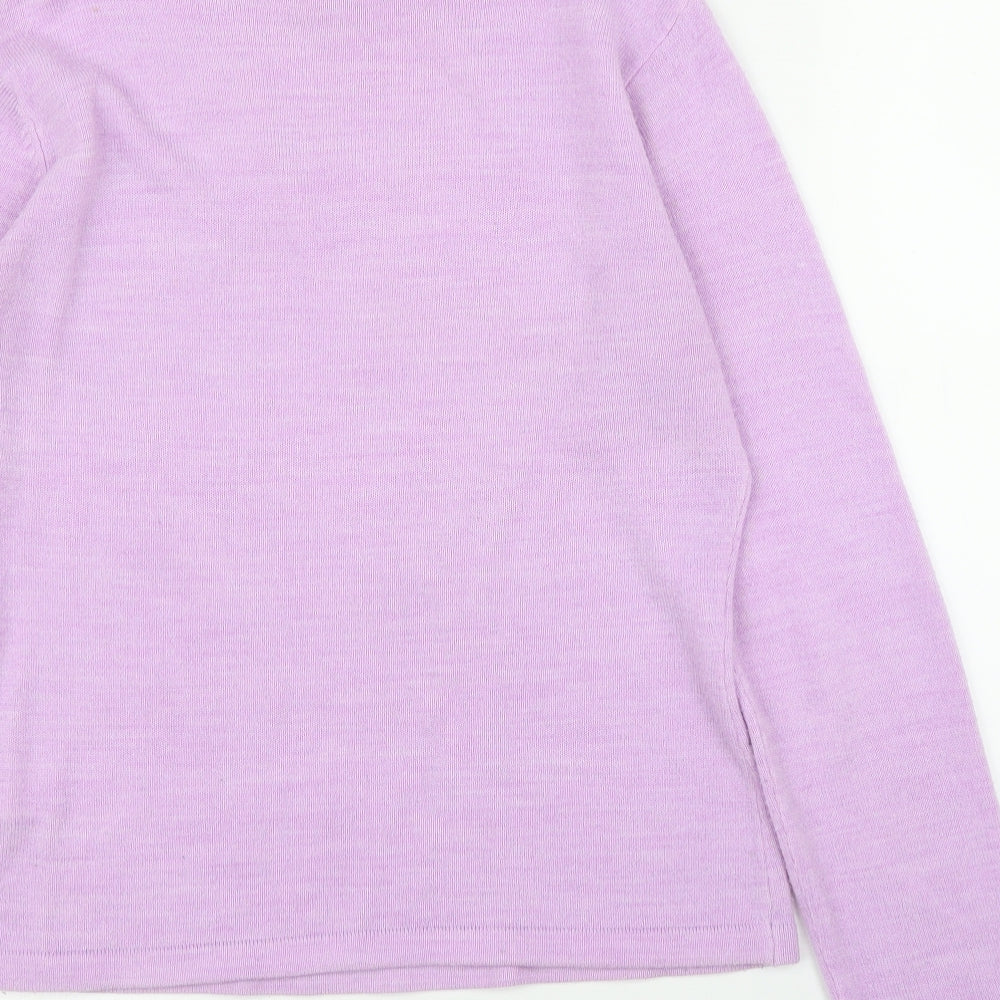 Liquid Womens Purple Pullover Jumper Size M