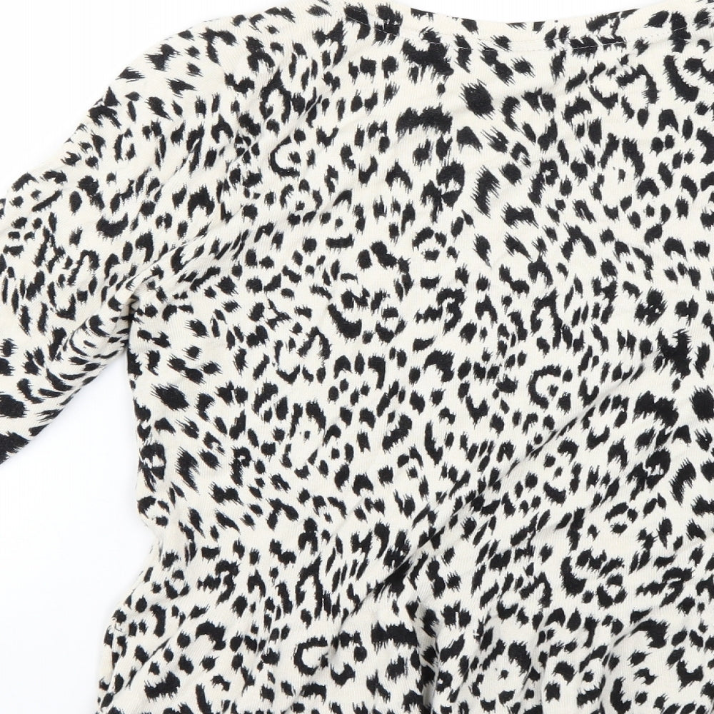 Marks and Spencer Womens Multicoloured Animal Print Pullover Jumper Size 12