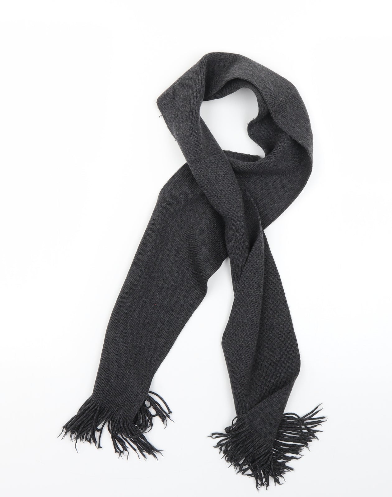 Preworn Mens Grey Scarf One Size
