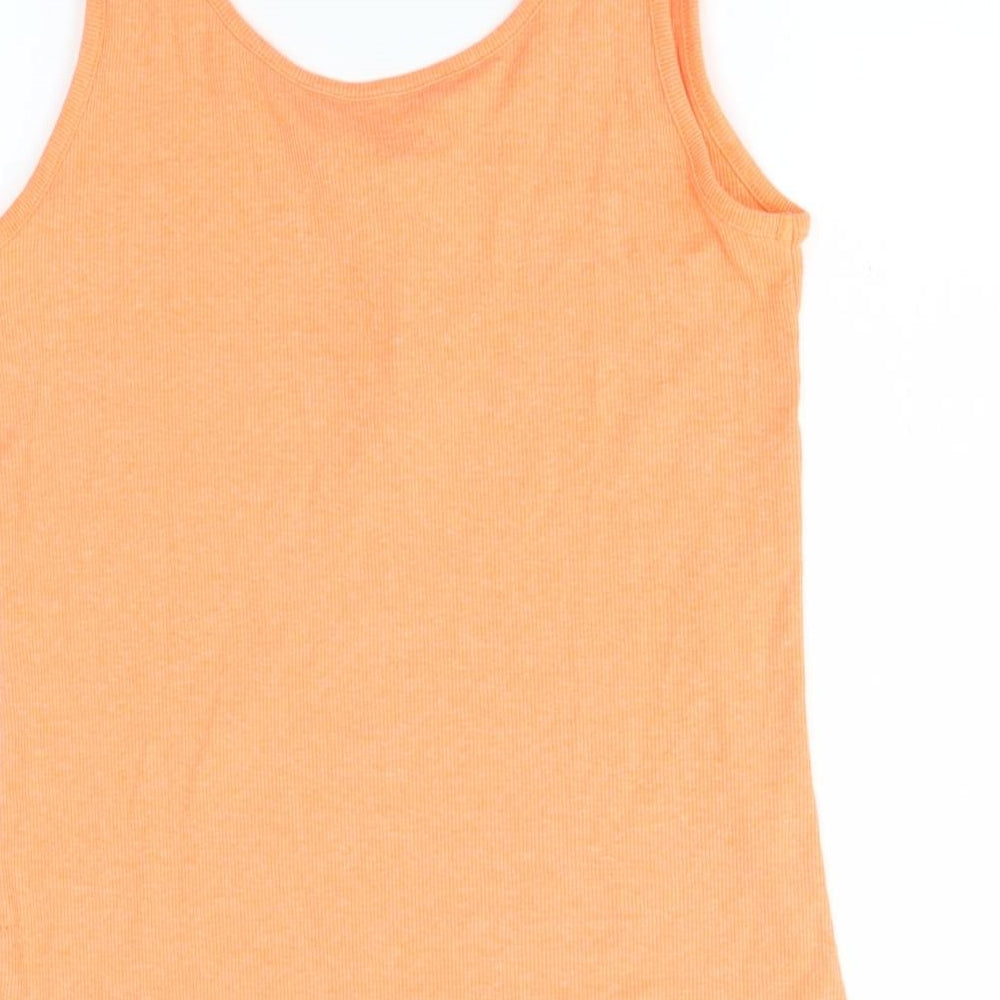 F&F Womens Orange Basic Tank Size 12 - neon orange