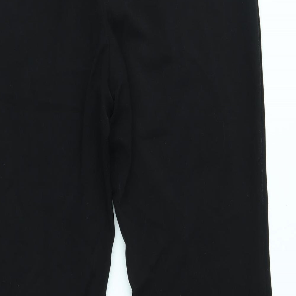 M&S Womens Black Trousers Size 14 L26 in