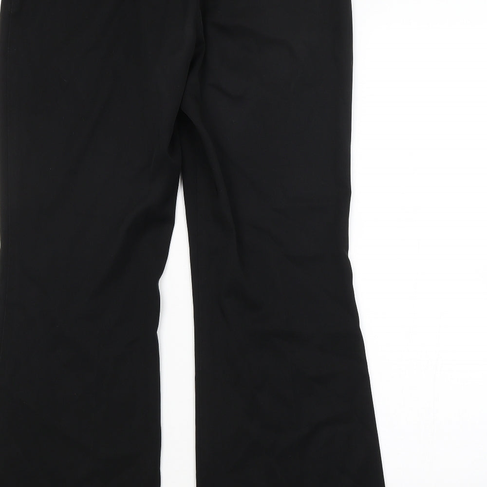 M&S Womens Black Trousers Size 12 L29 in