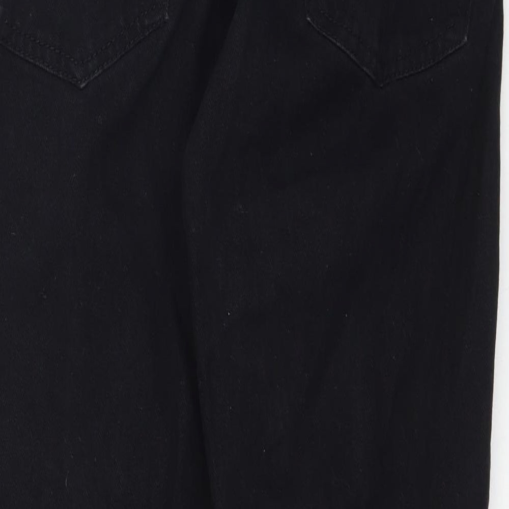 Queen Hearts Womens Black Denim Skinny Jeans Size M L26 in