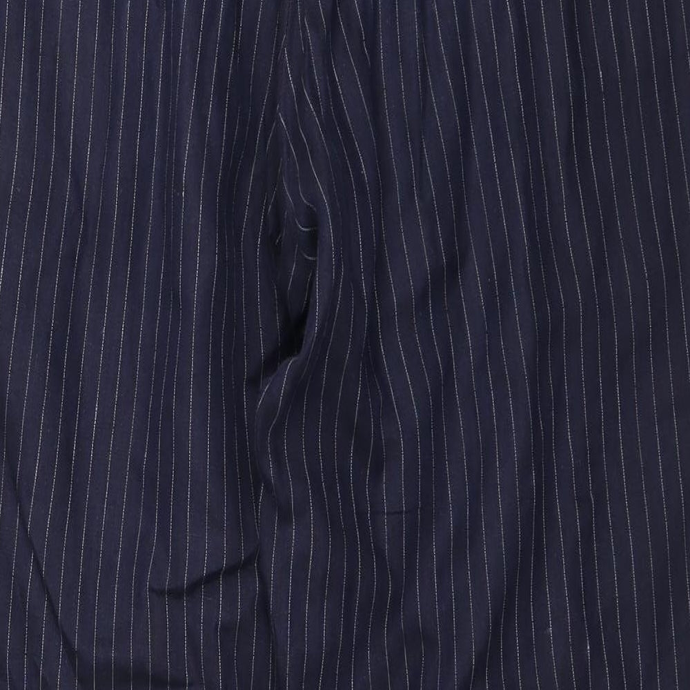 Racing Green Womens Blue Striped Trousers Size XL L33 in
