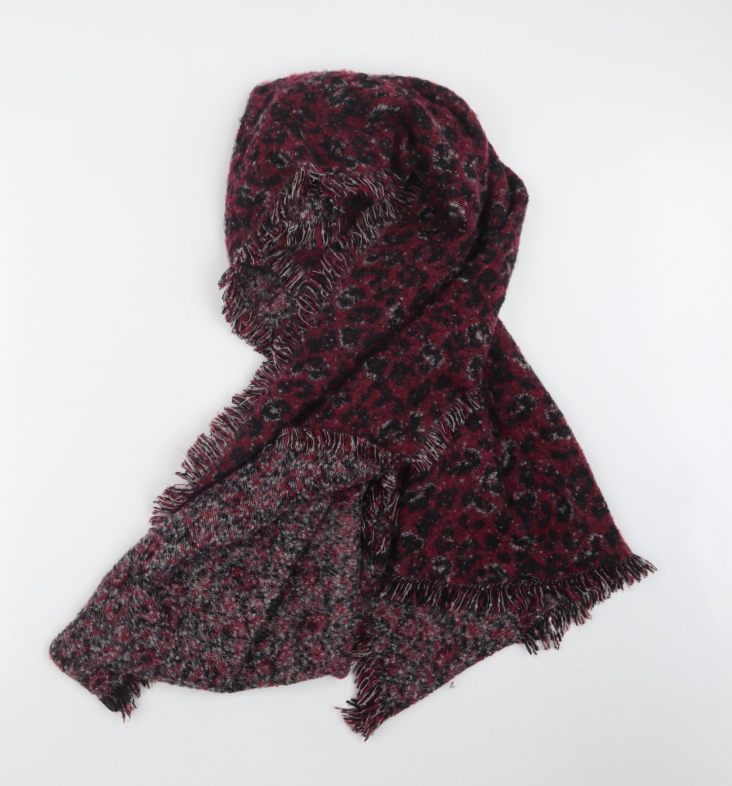 Preworn Womens Purple Knit Scarf