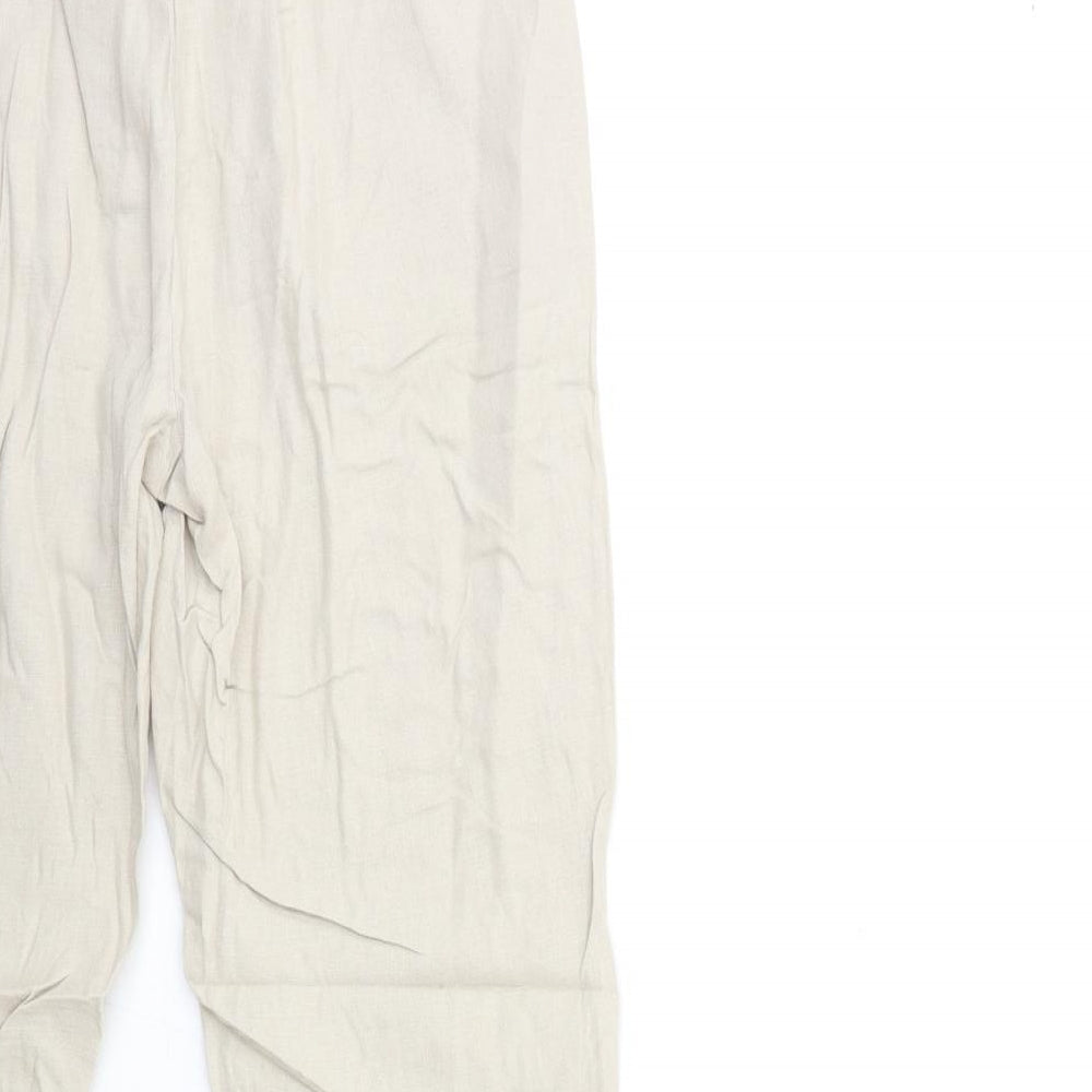 Marks and Spencer Womens Beige Trousers Size 30 in L26 in