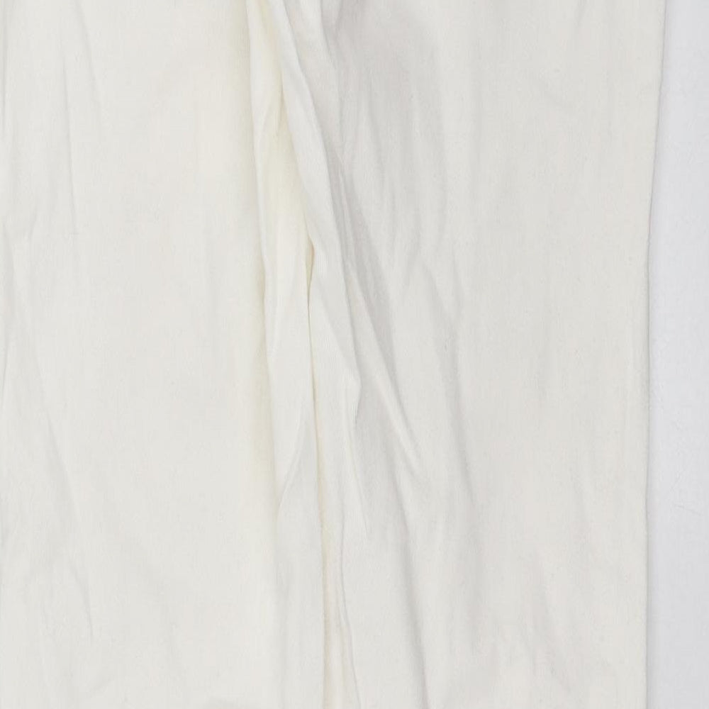 Numph Womens White Denim Straight Jeans Size 10 L28 in