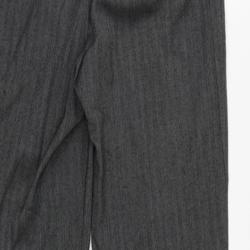 BHS Womens Grey Trousers Size 12 L28 in