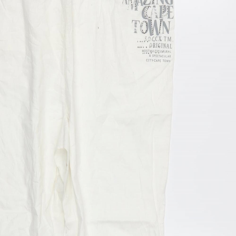 Soccx Womens White Trousers Size M L24 in