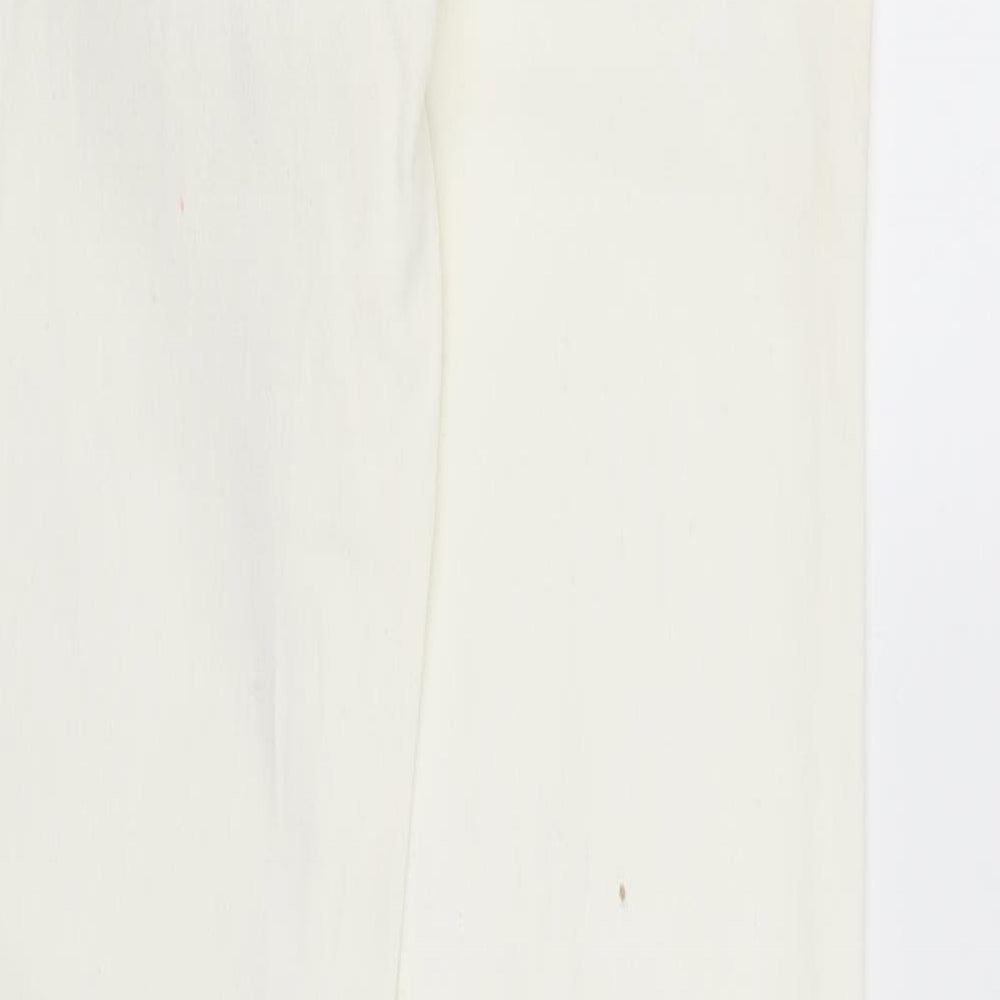 NEXT Womens White Denim Skinny Jeans Size 10 L28 in