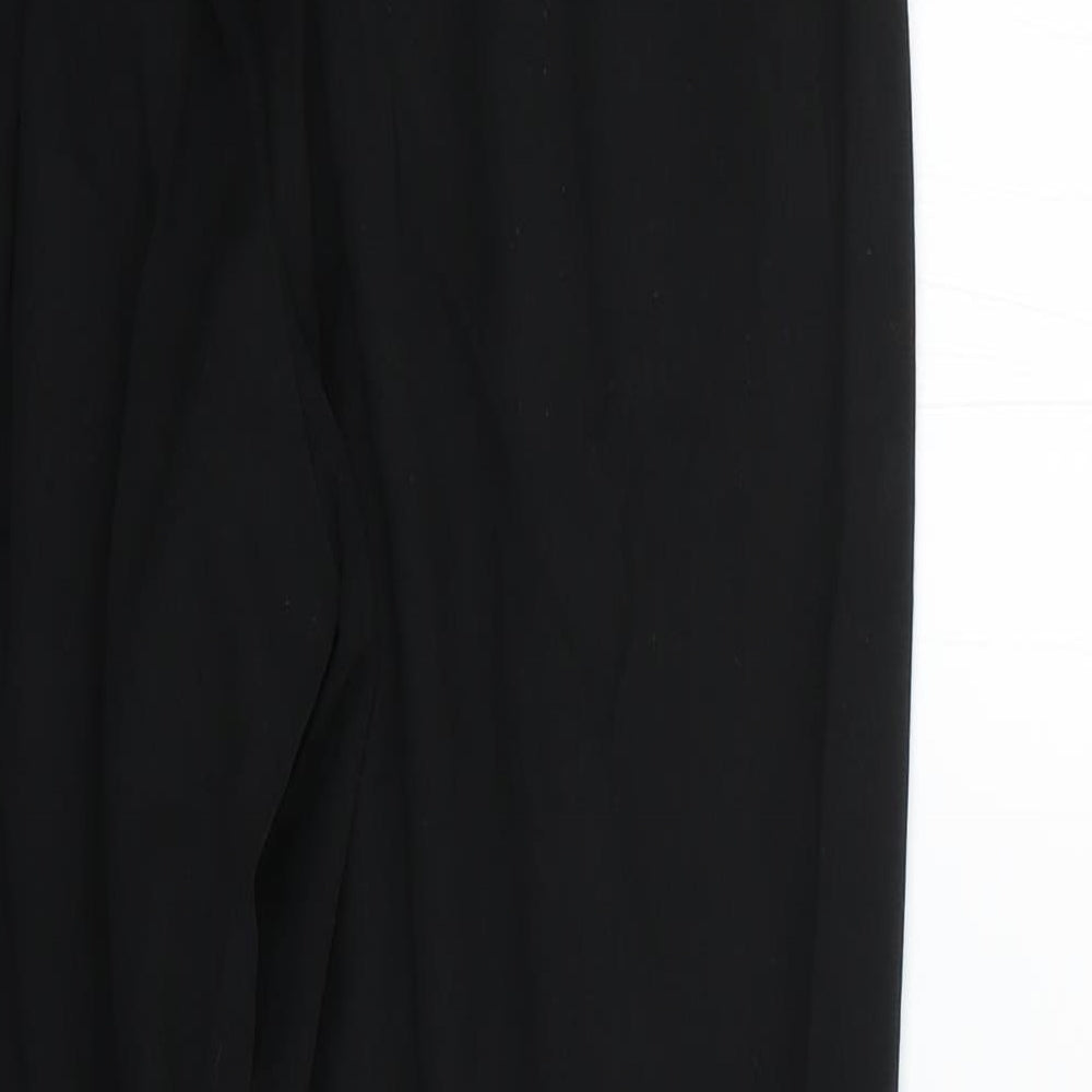 Marks and Spencer Womens Black Trousers Size 10 L25 in