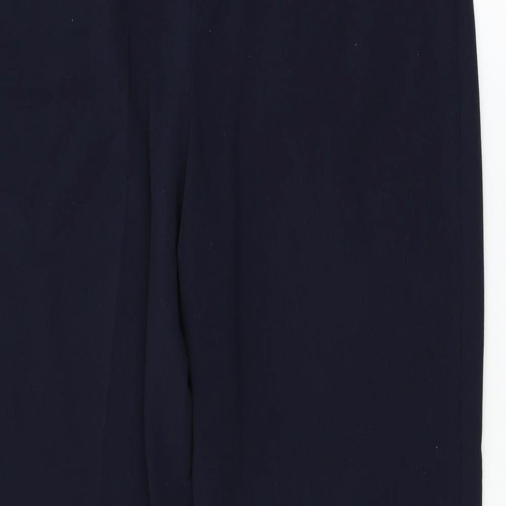 Marks and Spencer Womens Blue Trousers Size 14 L28.5 in