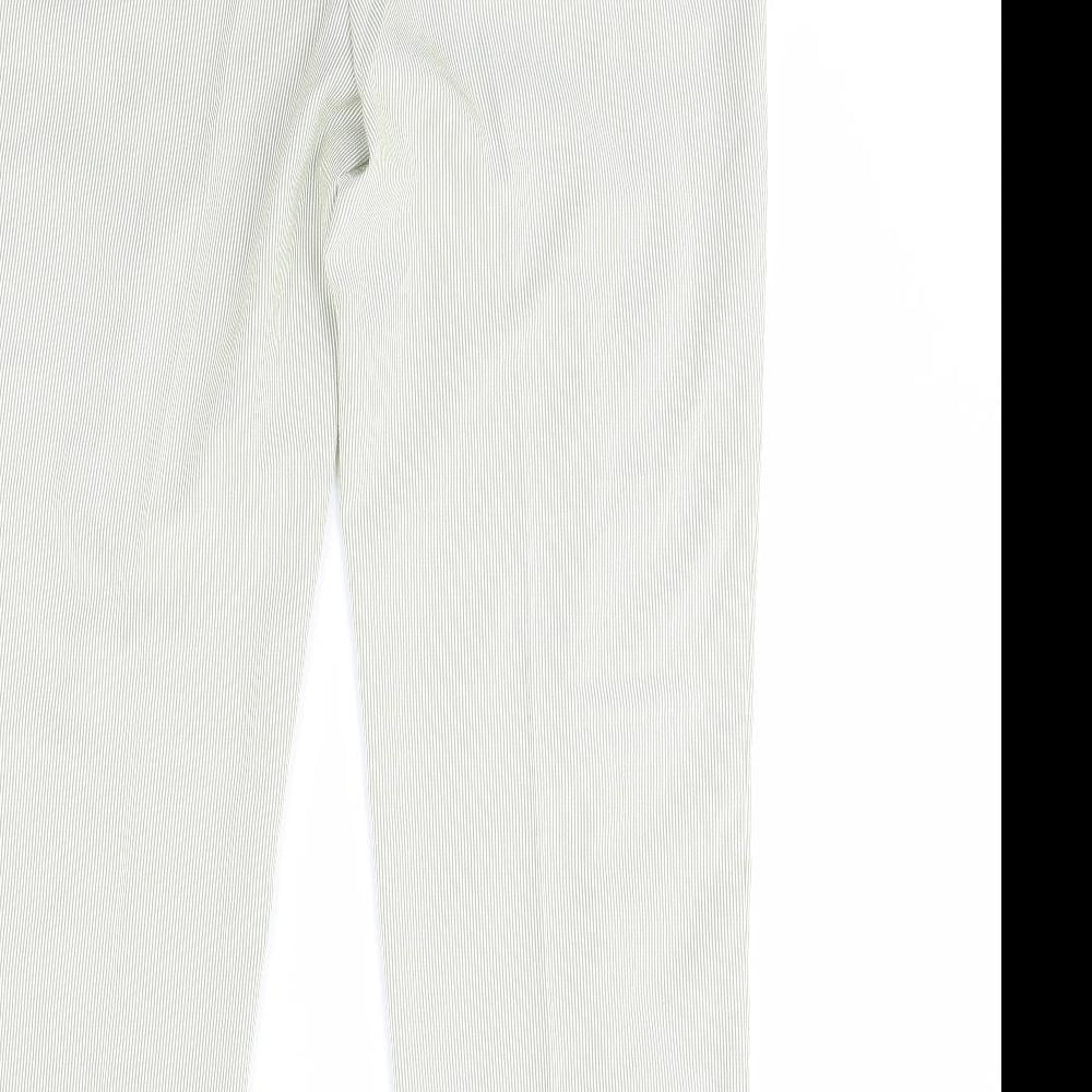M&S Womens Green Trousers Size 12 L28 in
