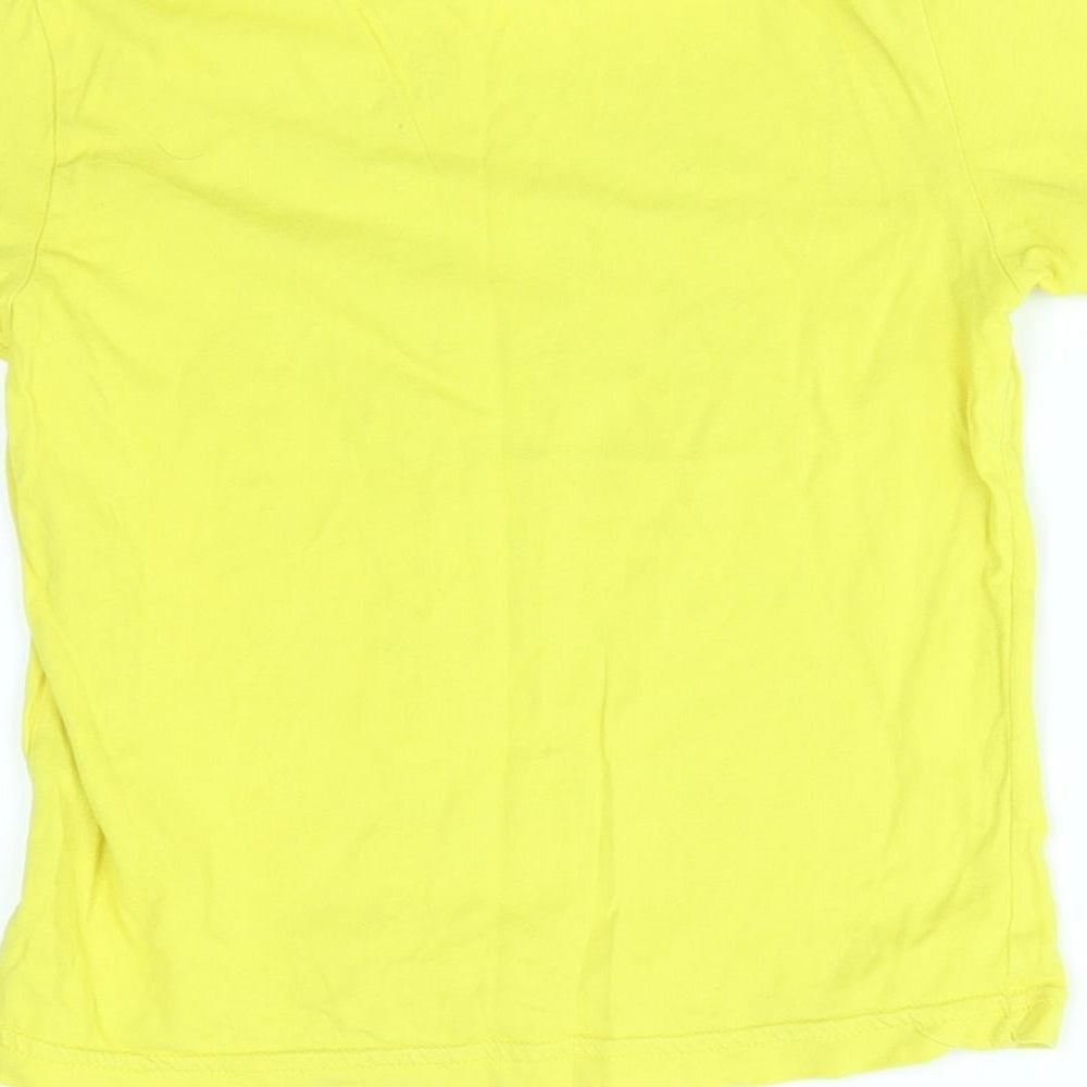 benetton Boys Yellow Basic T-Shirt Size 3-4 Years - Baseball