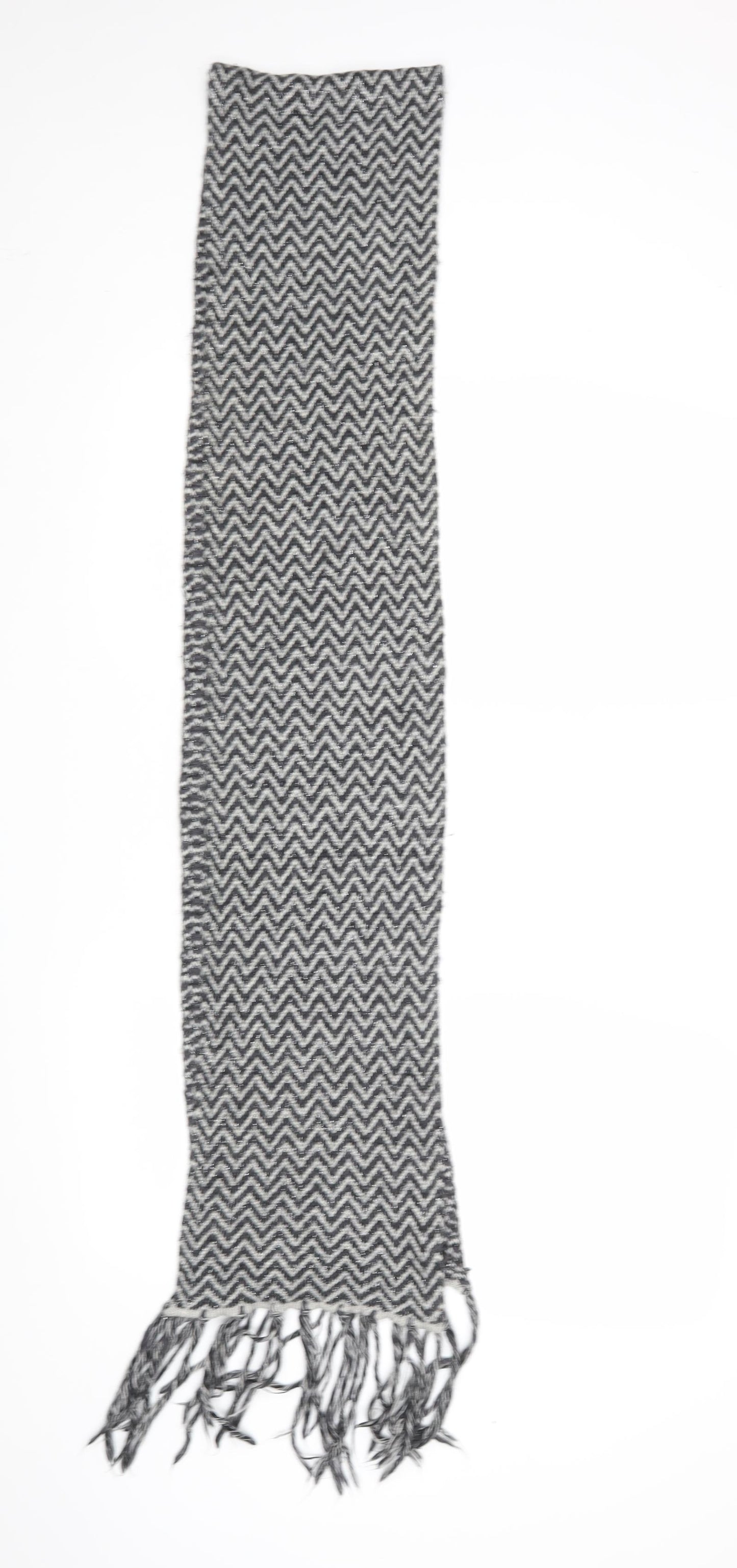 John Lewis Womens Grey Geometric Scarf