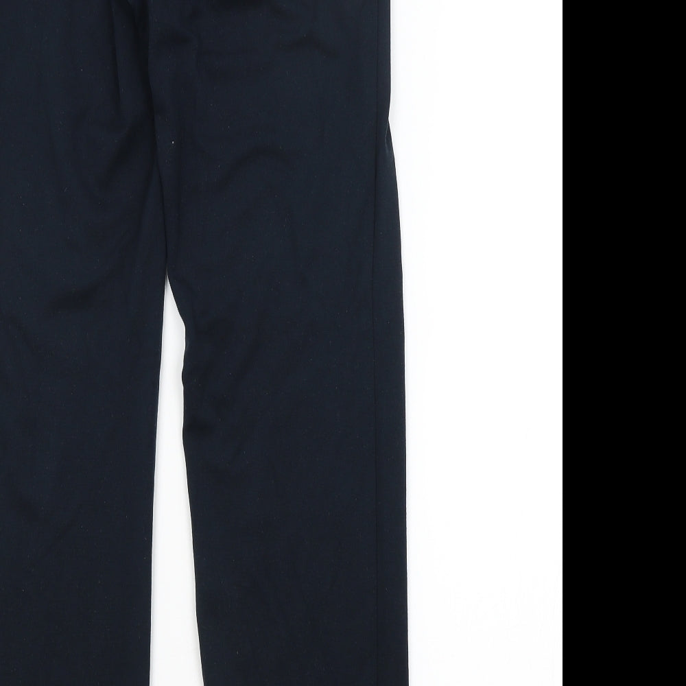 M&S Womens Blue Trousers Size 8 L29 in