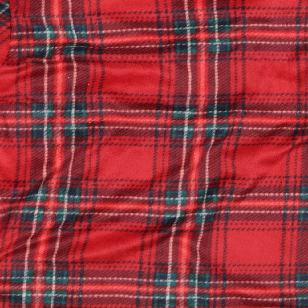 M&S Mens Red Check Nightshirt Size M