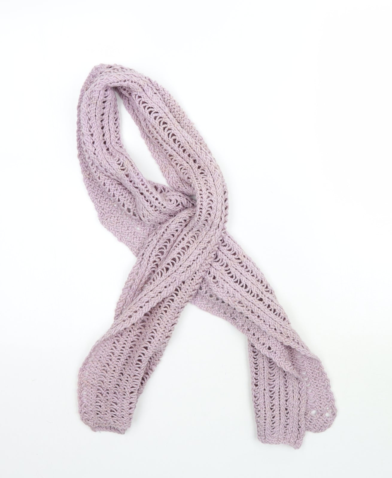 Preworn Womens Pink Knit Scarf