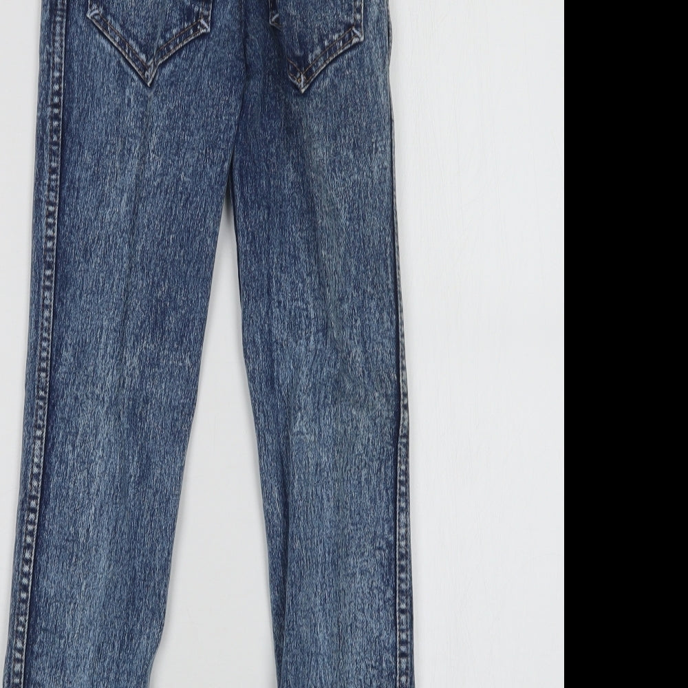 Preworn Womens Blue Denim Straight Jeans Size 23 in L24 in