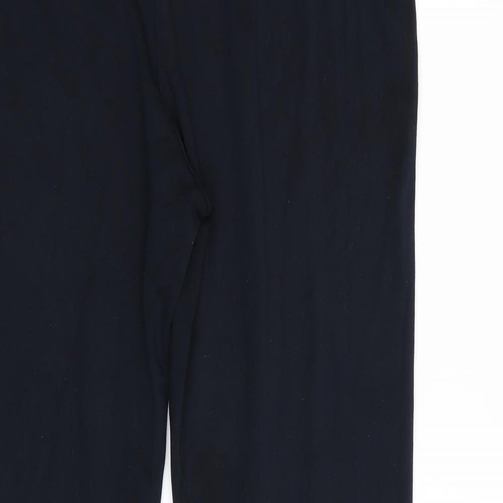 M&S Womens Blue Trousers Size 16 L25 in